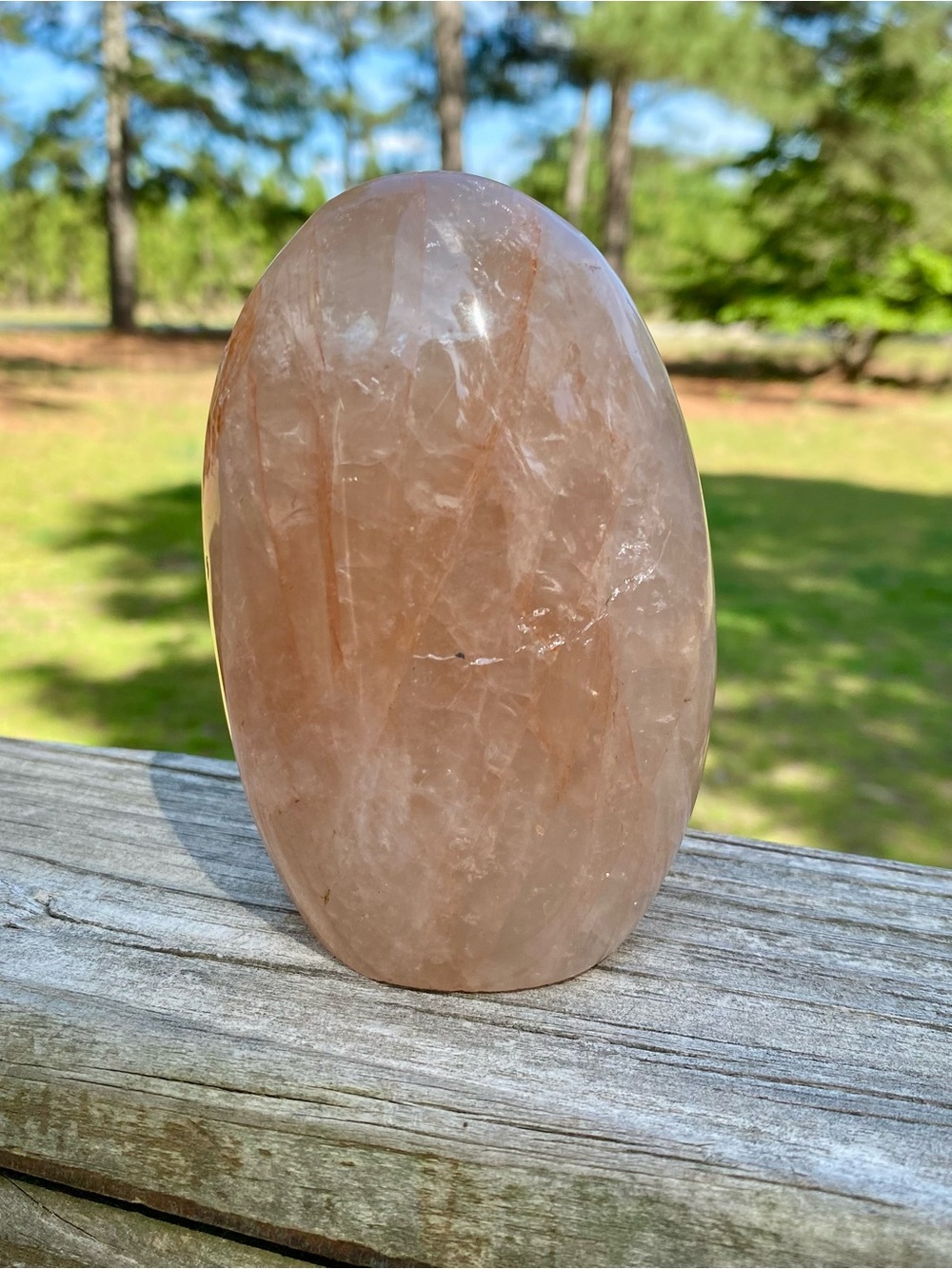 XL Fire Quartz Freeform | Polished Hematoid Quartz | Collector Piece